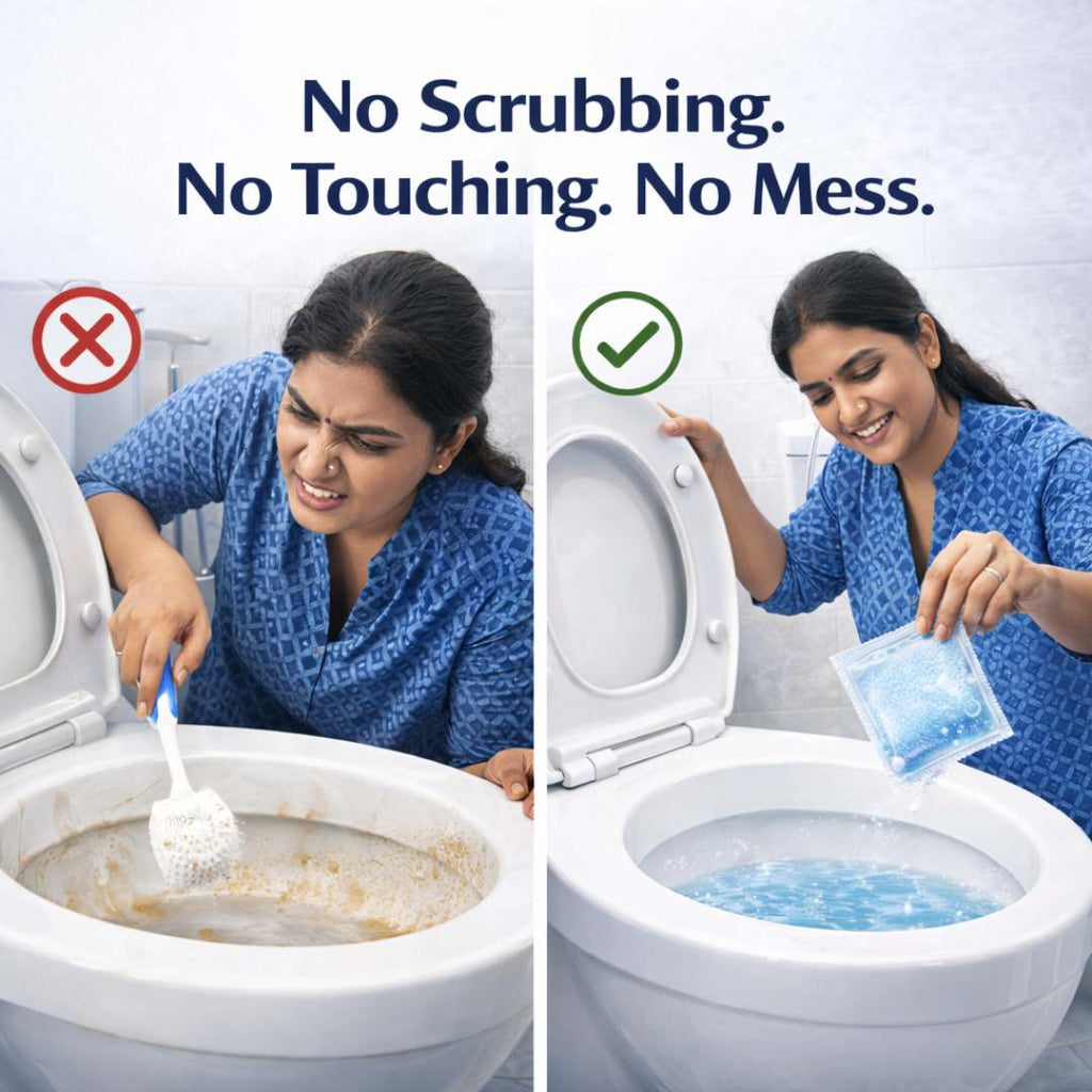 Scrubbing Bubbles Easy-Clean Foaming Pouches - The Self-Scrubbing "Drop & Flush" Solution
